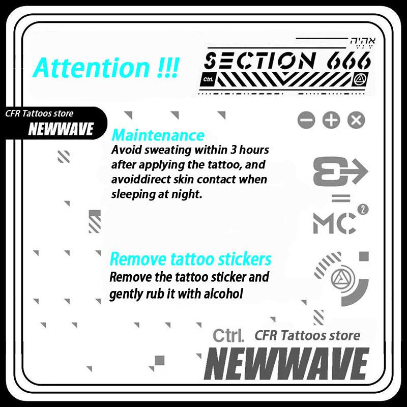 1pcs Jesus Cross Herbal Juice Tattoo Sticker Dark Retro Arm Temporary Tattoo Waterproof Durable Fake Tattoo Men and Women Halloween Party Gift Y2K