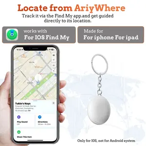 1/2/4pcs Keychain Item Locator, No Monthly Fee, Best Tracker, Lost Prevention Device, Supports Apple Find My (iOS Only), for Keys, Pet Collars, Luggage