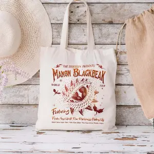 Manon Blackbeak Throne of Glass Tote Bag, The Thirteen Inspired Tote, From Now Until The Darkness Claims Us