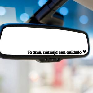 Inspirational Adhesive Vinyl Universal Car Stickers - "Te Amo Maneja Con Cuidado" "Con Dios Todo Es Posible" Decal for Cars, Auto Accessories for Vehicle Exterior Decoration