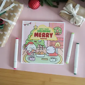 Cute and Cozy Coloring: Merry by Becky Cas