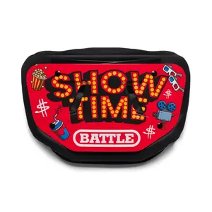Battle Showtime Football Back Plate for Adults High Impact Foam Curved Design Universal Fit with Hardware Included