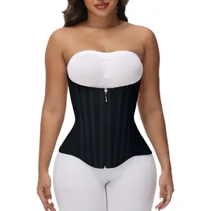 Women's Fitness Waist Shapewear Corset with Zipper Closure for Sport Workout Gym Support
