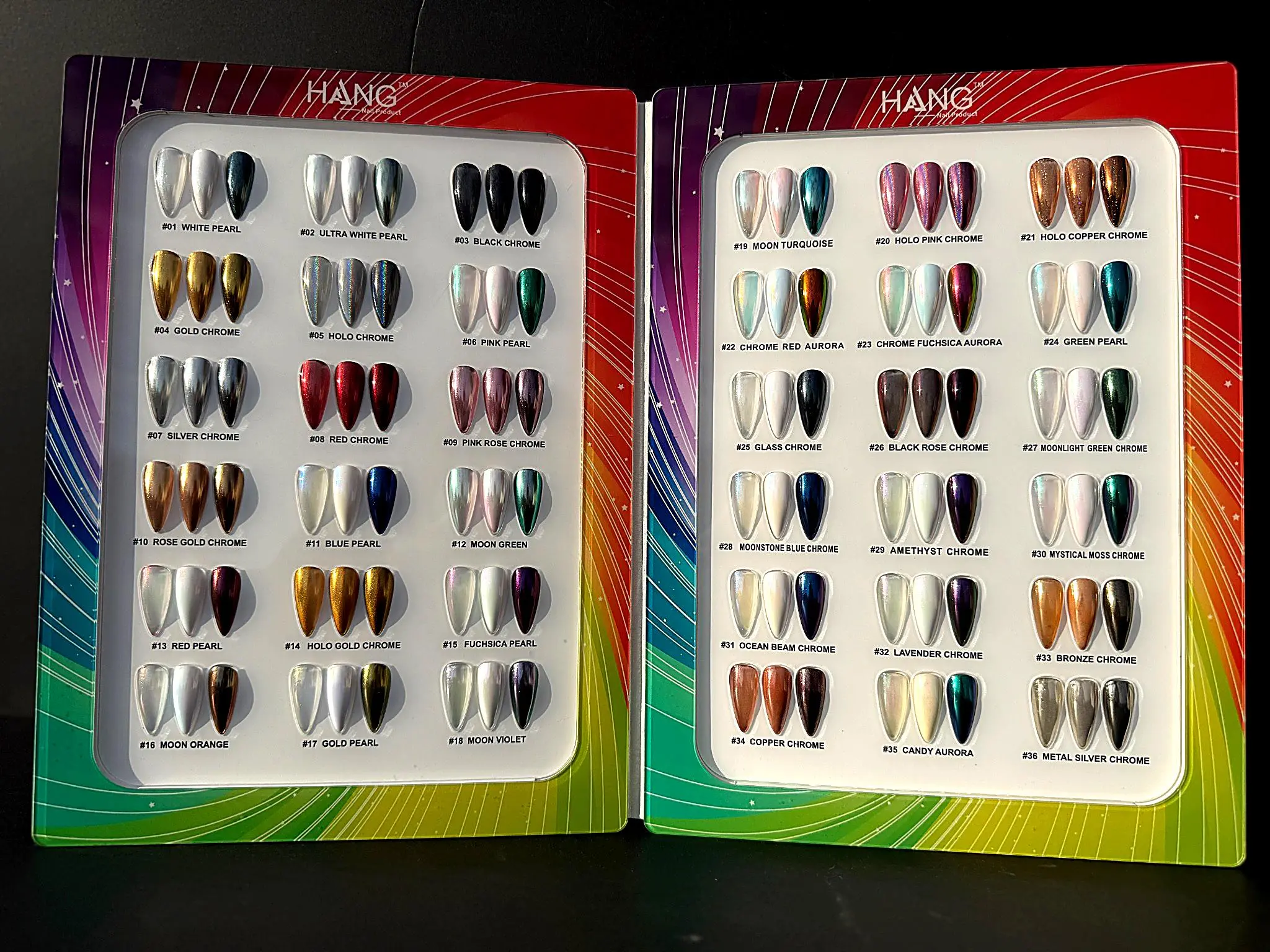 Chrome Powder 36-Colors Collection –  Professional+gifts from the shop