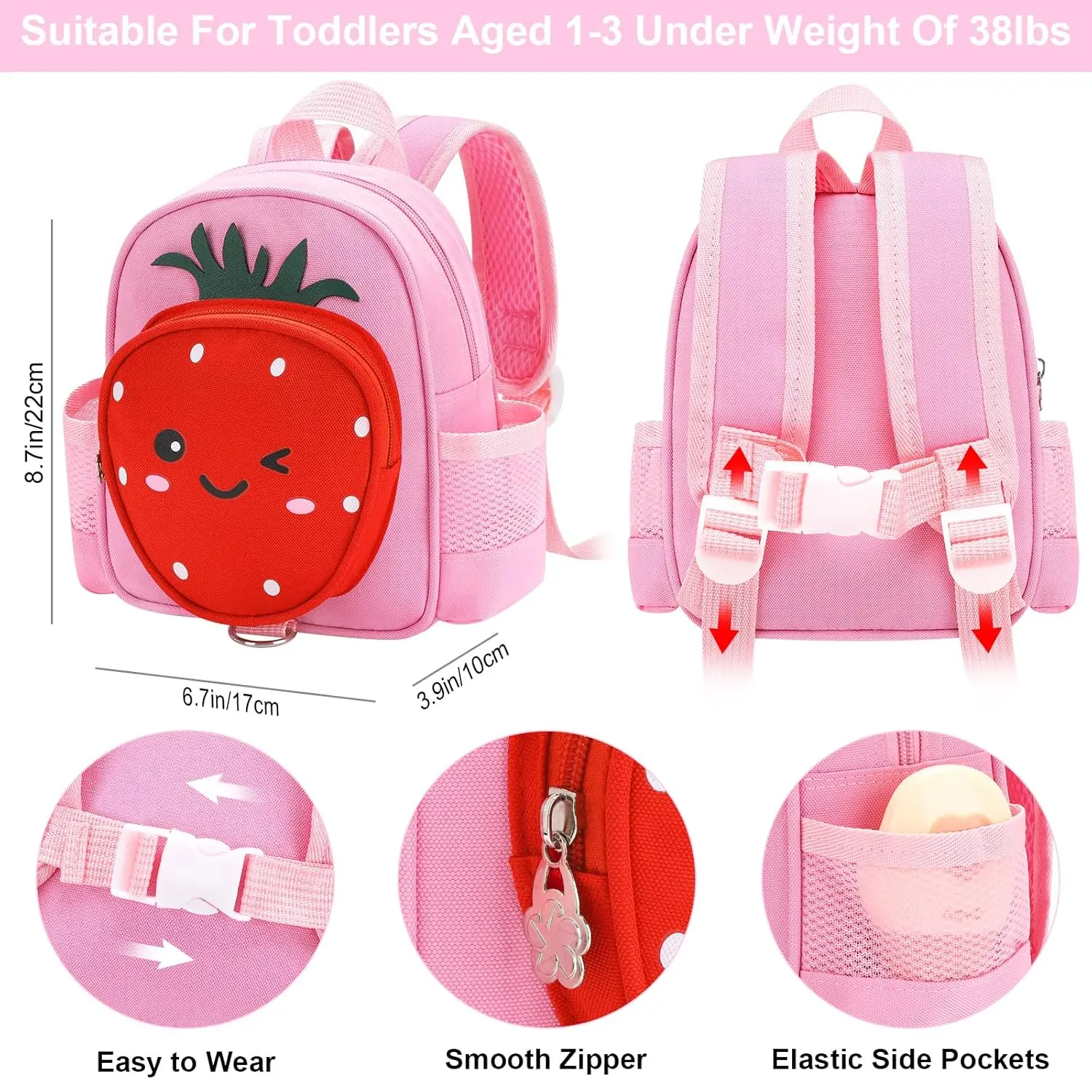 Toddler Backpacks One Year Old Backpack Toddler Backpack With Leash, Accmor  In Kids Mini Backpacks