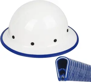 Hard Hat Edge Protector Strip – 36.6” Reinforced Full Brim Guard, Durable Helmet Protection (Hat Not Included)