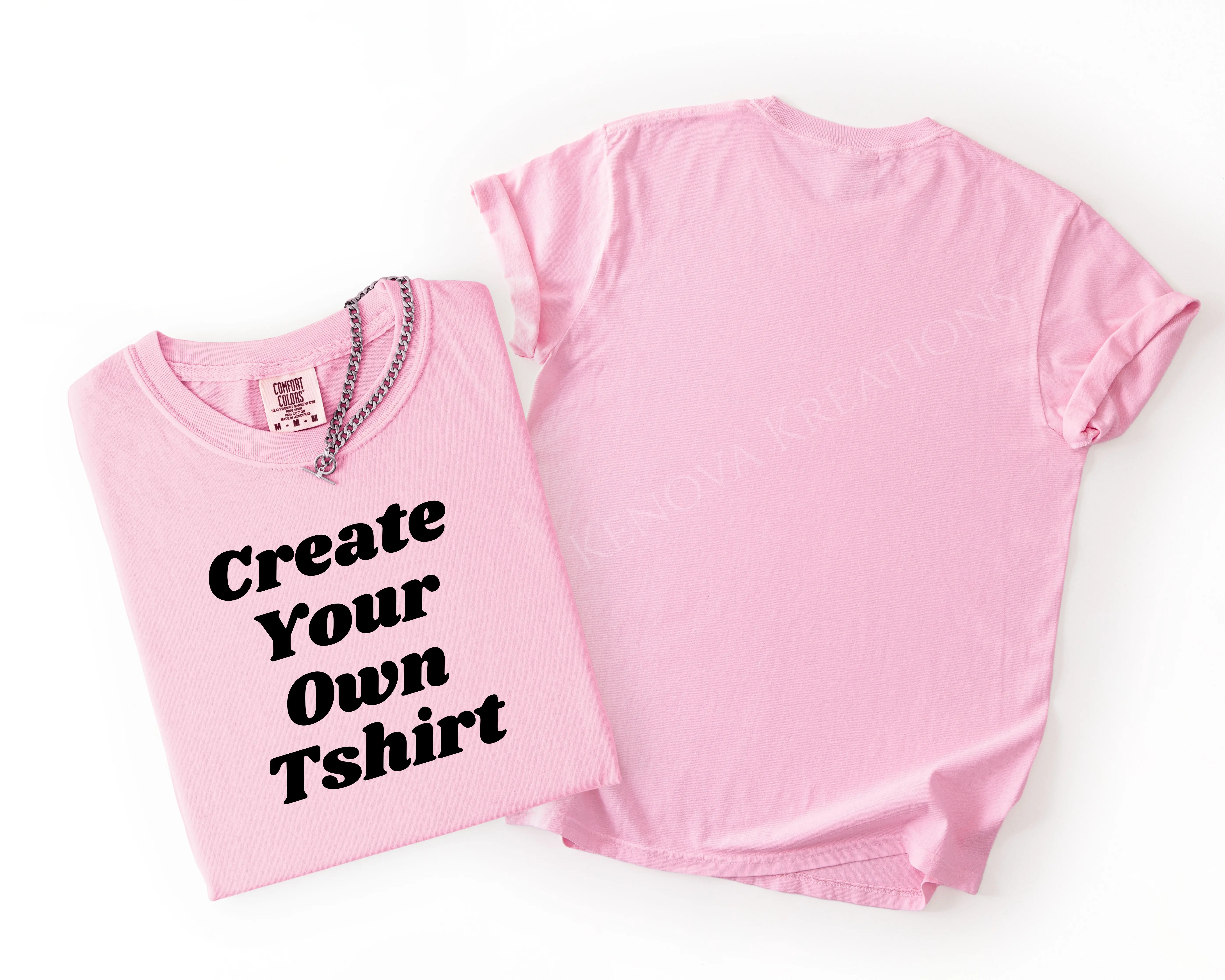 Create Your Own Graphic Tee 61-80 Comfort Colors Screenprinted DTF Cotton Tshirt