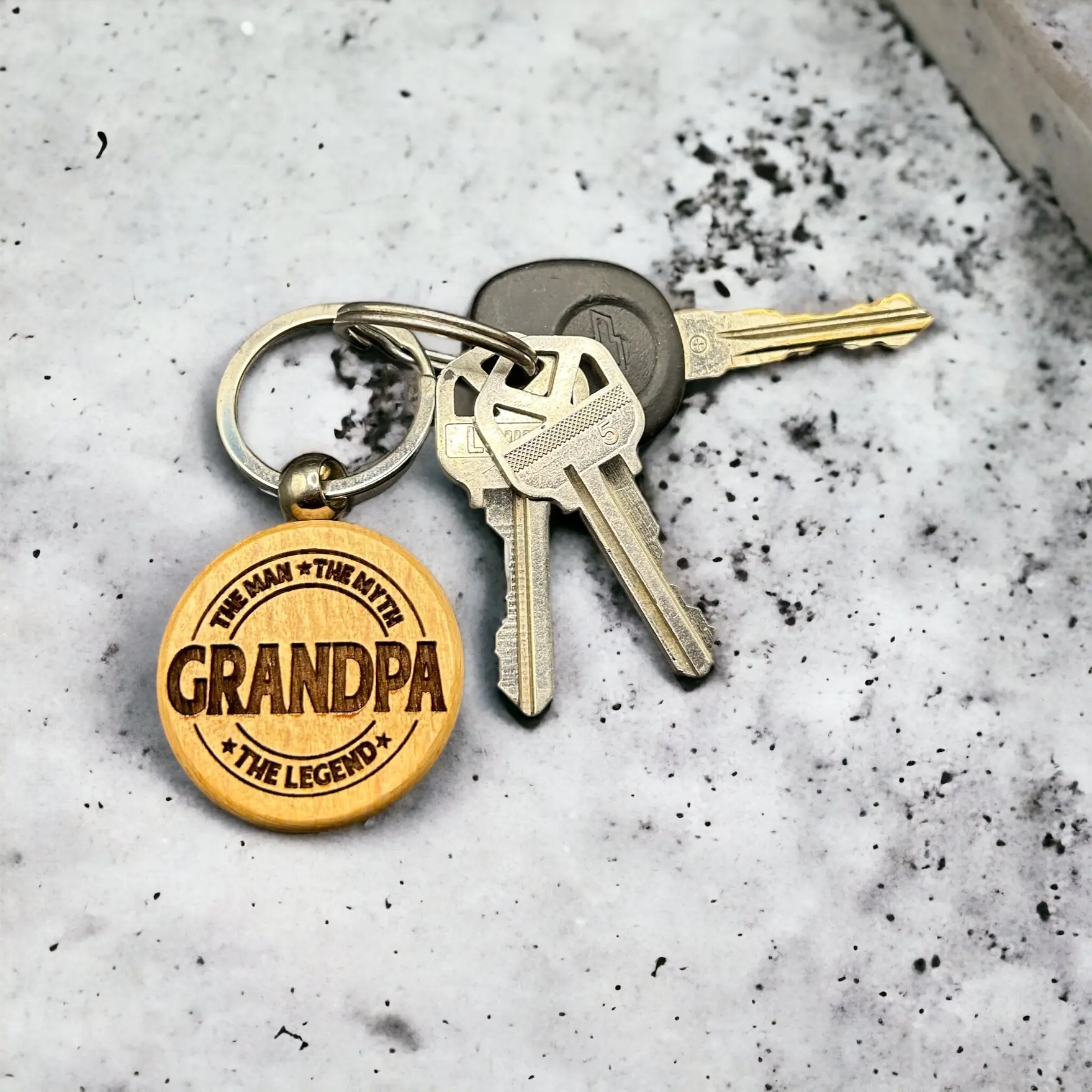 Grandpa - The Man, The Myth, The Legend Keychain