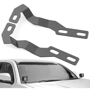【Yzona】Ditch Light Brackets Hood Hinge Mount Brackets Kit for Auxiliary Offroad LED Pods Work Light Compatible with Toyota Tacoma 2016 2017 2018 2019 2020 2021 2022 2023 (Black, 2PCS)
