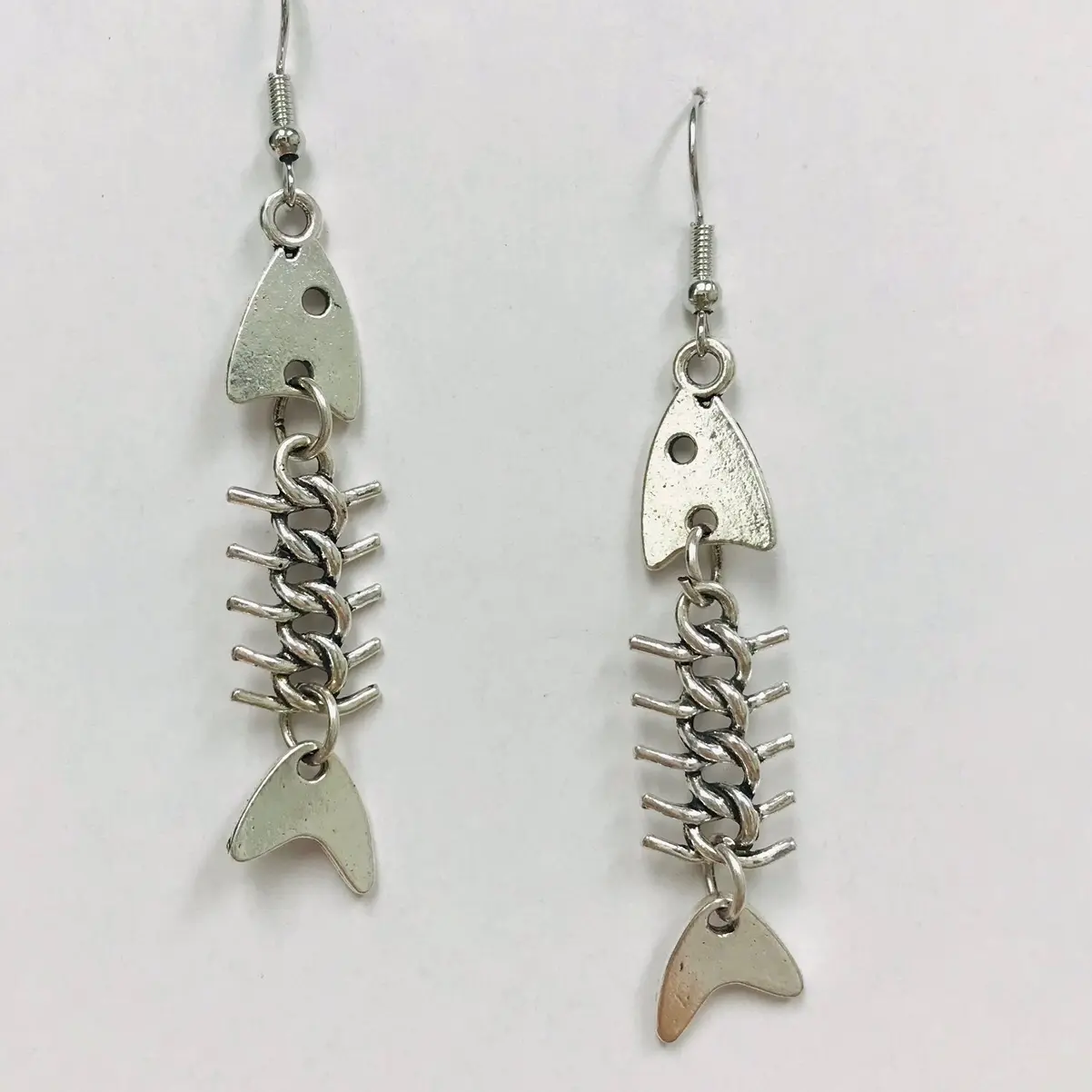 Hypoallergenic Fish Bone Earrings Handcrafted with Care