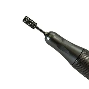 3/32" Large Barrel Carbide Nail Drill Bit 4X Coarse Grit for Industrial Speed Acrylic & Gel Removal Compatible with All E-Files