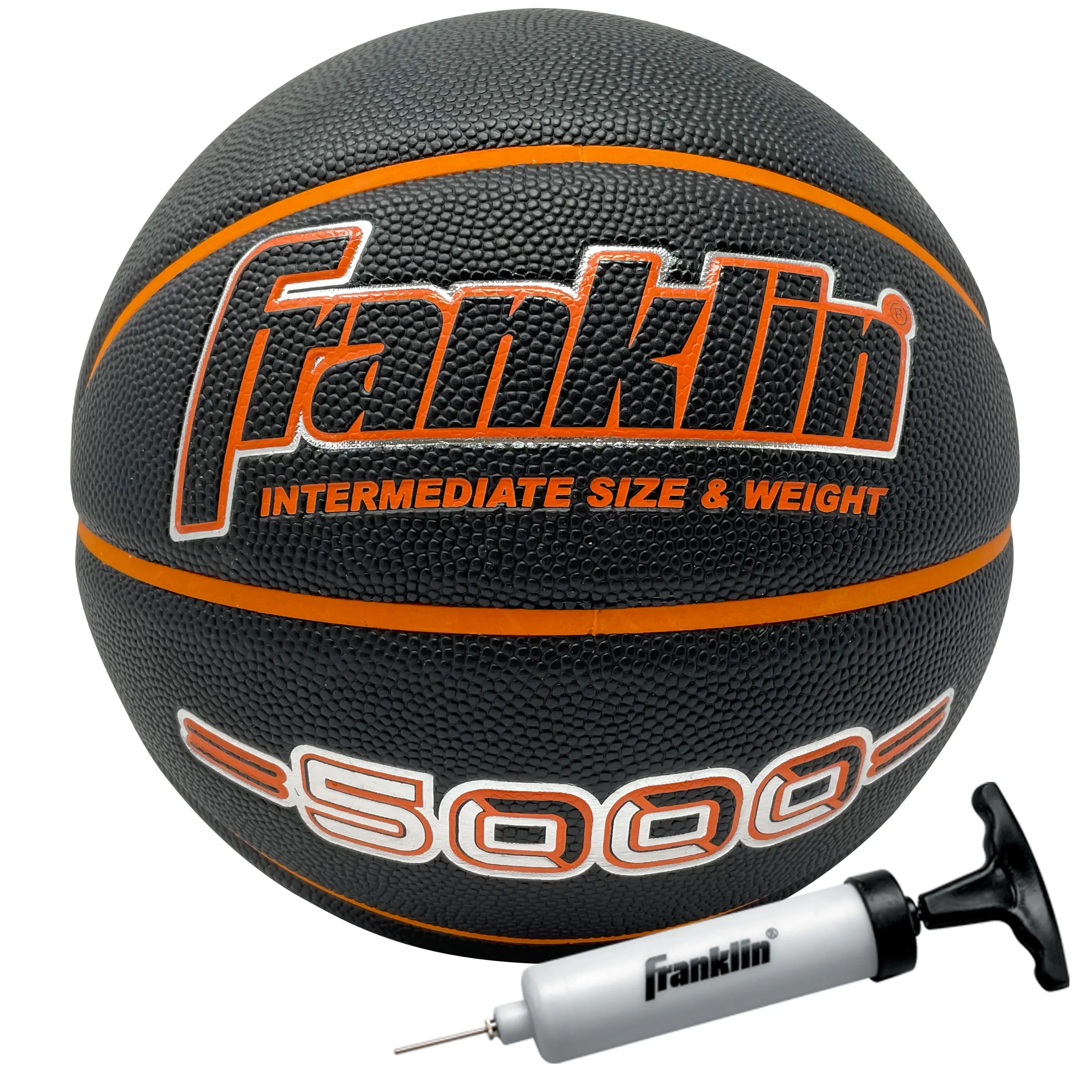 Franklin 28.5" Indoor/Outdoor Basketball - Exclusive Composite Cover, Asymmetrical Panel Design, Superior Grip, Consistent Bounce, High-Definition Pebbling for High School & Collegiate Athletes, High School Athletes