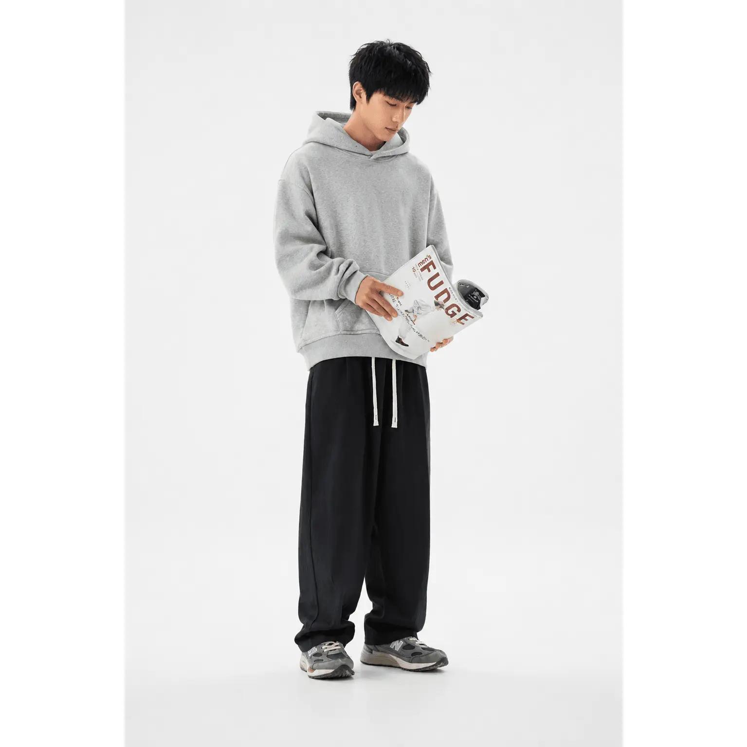 Men's Oversize 100% Cotton Sweatpants - Soft Joggers with an Elastic Drawstring Waist, Deep Pockets, and Ribbed Cuffs, Casual, Side Pockets, Elastic Waist, 2Xl, Relaxed, Layering, Loose-Fitting, Tumble Dry, M, Relaxed Fit, Cuffed Men's Pants