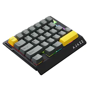 AJAZZ AK029 Single-Handed Wired Magnetic Gaming Keyboard 8K Hz, RGB, 0.01mm RT Precision，29 Keys, For FPS Gaming Colorful RGB  Backlight Web Driver Support Gaming Keyboard