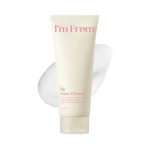 I'm From Fig Foaming Facial Cleanser - Gentle 5.07 fl oz Korean Skincare, Fig Extract, Mild Exfoliation That Exfoliates Pores, Suitable for All Skin Types, Daily Facial Cleansing Cream for Adults, Self Care Product