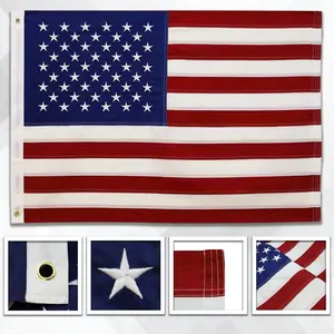 USA Embroidered Flag 2x3ft