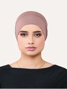 Tube Bamboo Clip-On Hijab Undercap Plum