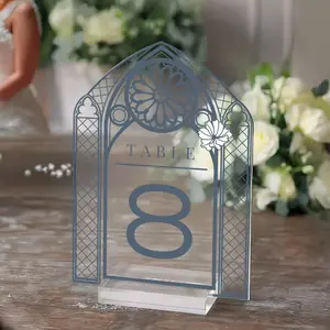 Wedding Table Numbers, Acrylic Or Mirrored Table Numbers