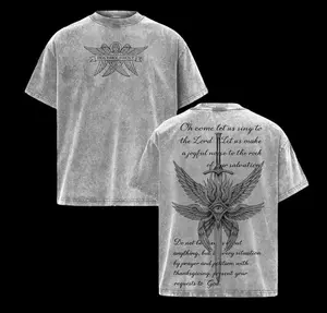 Holy Seraphim Angel Tee – Vintage Washed Christian Faith Streetwear Shirt