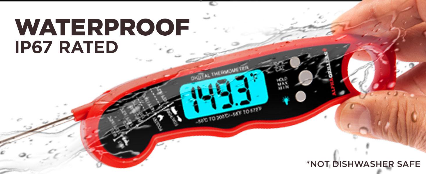 Alpha Grillers Meat Thermometer Digital – Instant Read Food Thermometer for Cooking & Grilling – Professional Kitchen Fathers Day Gift for Dad Men Him Husband Alpha Grillers Meat Thermometer Digital – Instant Read Food Thermometer for Cooking & Grilling – Professional Kitchen Fathers Day Gift for Dad Men Him Husband