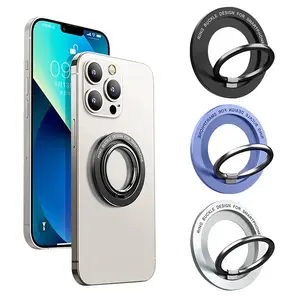 360 Rotate Magnetic Phone Holder Stand Mini Magnet Finger Ring Socket Cellphone Bracket For iPhone 17 16 15 14 13 12 Phone Stand universal phone clamp Wireless Induction Bluetooth Speaker mirror mount Shower Ultra-HD Mobile Magnifier Adjustable Car