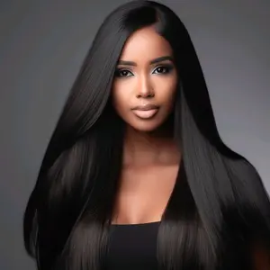 Nikki Beauty Bar 246 Natural Straight Lace Front Wig Premium Virgin Hair Weave for Everyday Use Easy Wear Styling