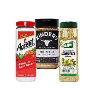 Badia Accent Flavor Enhancer Kinder's The Blend & Badia Complete Seasoning Trio for Everyday Cooking - Salt Pepper Garlic Mix Rich Herbs Spices Savory Depth