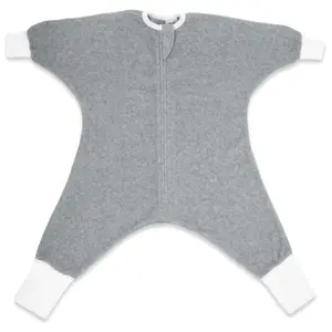 Sleeping Baby Classic Heather Flying Squirrel Pajama - Fleece