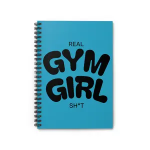 Real Gym Girl Spiral Notebook - Perfect for Fitness Lovers, Workout Journal, Motivational Gift, Back to School Supplies, Training Planner