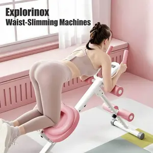 Explorinox (44.49*15.75*31.5in) Adjustable Exercise Equipment with LCD Display, Foldable Motion Trainer with Foam Handle, 5-Level Height Settings for Home Use