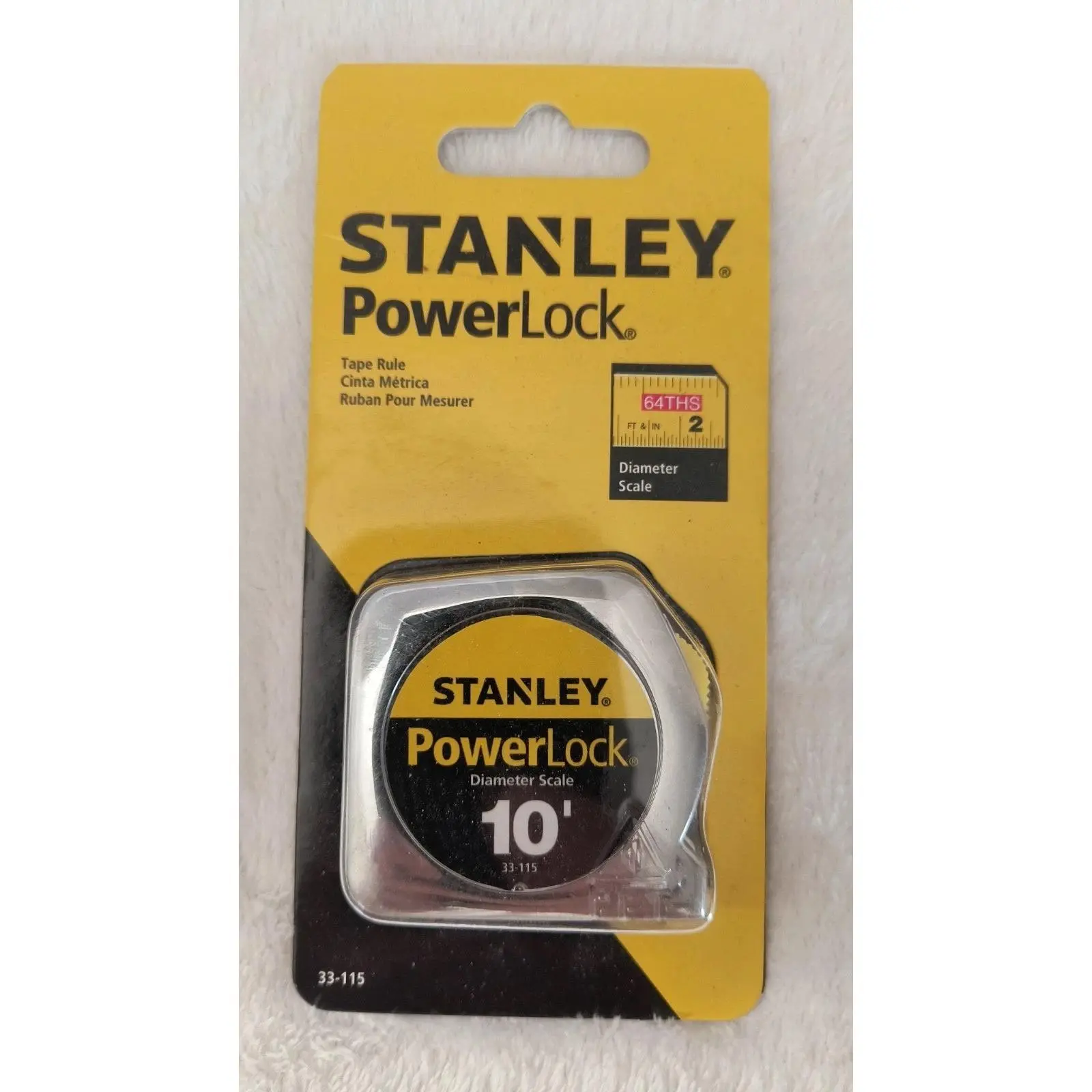 Stanley Hand Tools 10' x 1/4" PowerLock Pocket Tape Rule 33-115