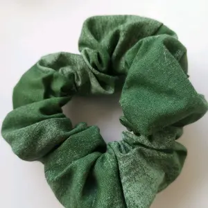 Grunge Green Cotton Scrunchie casual hair accessory