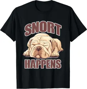 Snort Happens T-Shirt | Unisex Cotton T-Shirt | Unique Gift Tee