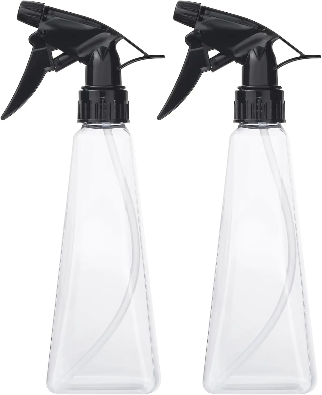 Spray Bottles (2-Pack, 12 Oz.) Mist/Stream, Plastic Water Spray Bottle for Hair, , Cleaning, Cooking, BBQ, Pet - Empty Spray Bottles - Leak Proof -  - Multicolor