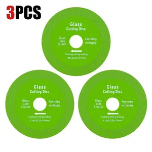 LOZLIN 3PCS/6PCS 4.5" Diamond Cutting Wheel for Glass, Tile, Marble,Ceramics - Ultra-Thin Angle Grinder Saw Blades,  - Dry Multi-Purpose Grinding Disc