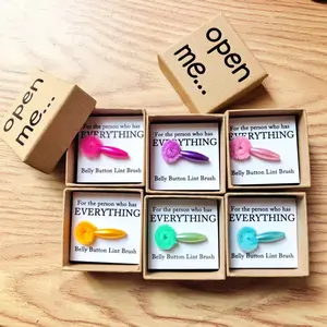 Funny Belly Brush Gift Suitable for All, Portable Soft Bristle Plastic Cleaning Brush, Multiple Colors Available, Humorous Novelty Gift