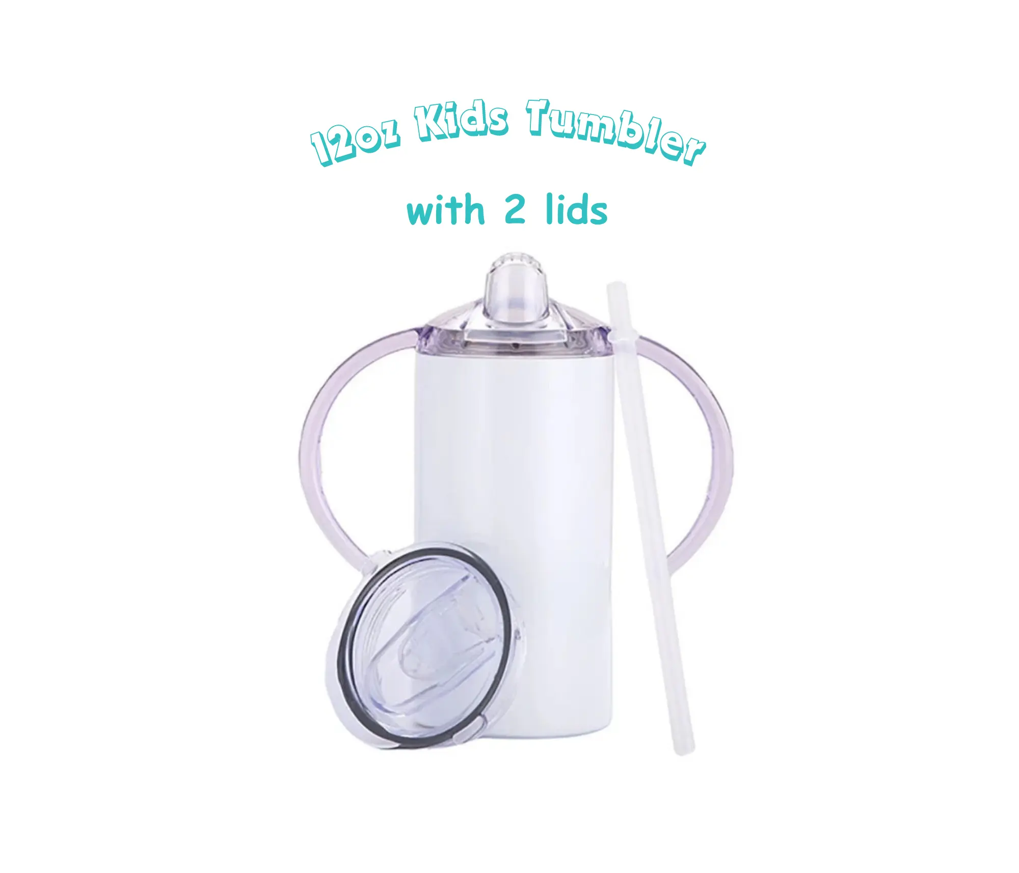 12oz Stainless Steel Tumbler with 2 Lids and Straw for Kids - Portable  Drinkware Bottled Water Bottles - TikTok Shop