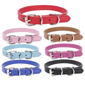 Alloy Buckle Dog & Cat Collar — Adjustable Chain Necklace for Small & Medium Pets