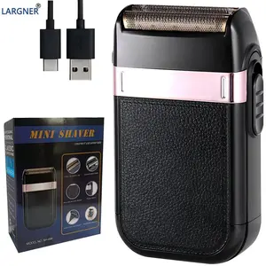 Largner Rechargeable Shaver, Smooth Shaving, Advanced Reciprocating Grid, Durable Aluminum Foil, Fast Type-C Charging, Travel & Outdoor Use, Cordless Portable Shaver