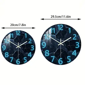 Starry Crack Theme Acrylic Creative Wall Clock, Silent Movement, Ideal for Living Room Bedroom Study Home Decor, Halloween Christmas Gift