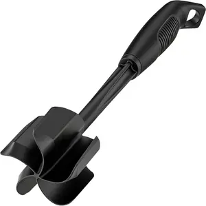 Meat Chopper and Potato Masher Heat Resistant Nylon Ground Beef Masher Hamburger Chopper Kitchen Tool Black