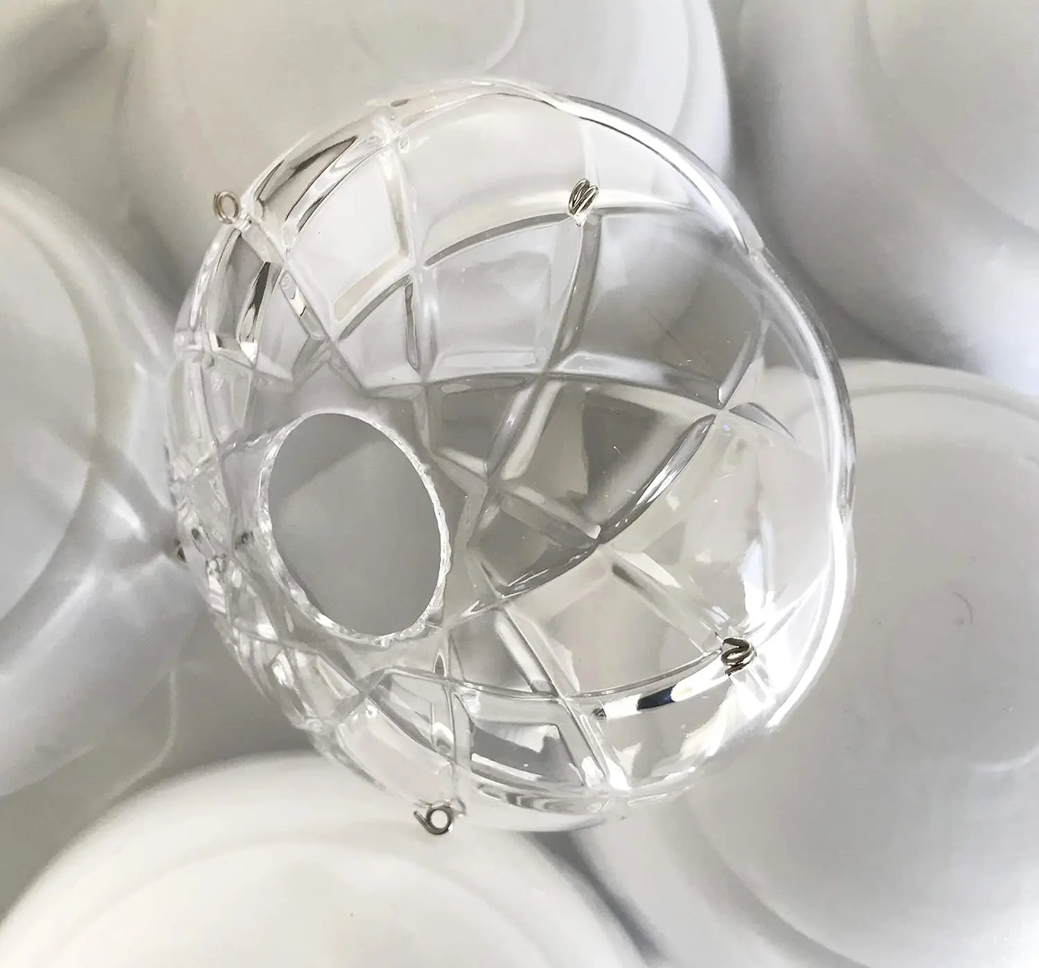 Crystal Bobeche Candle Ring – 100mm Chandelier Crystal Plate