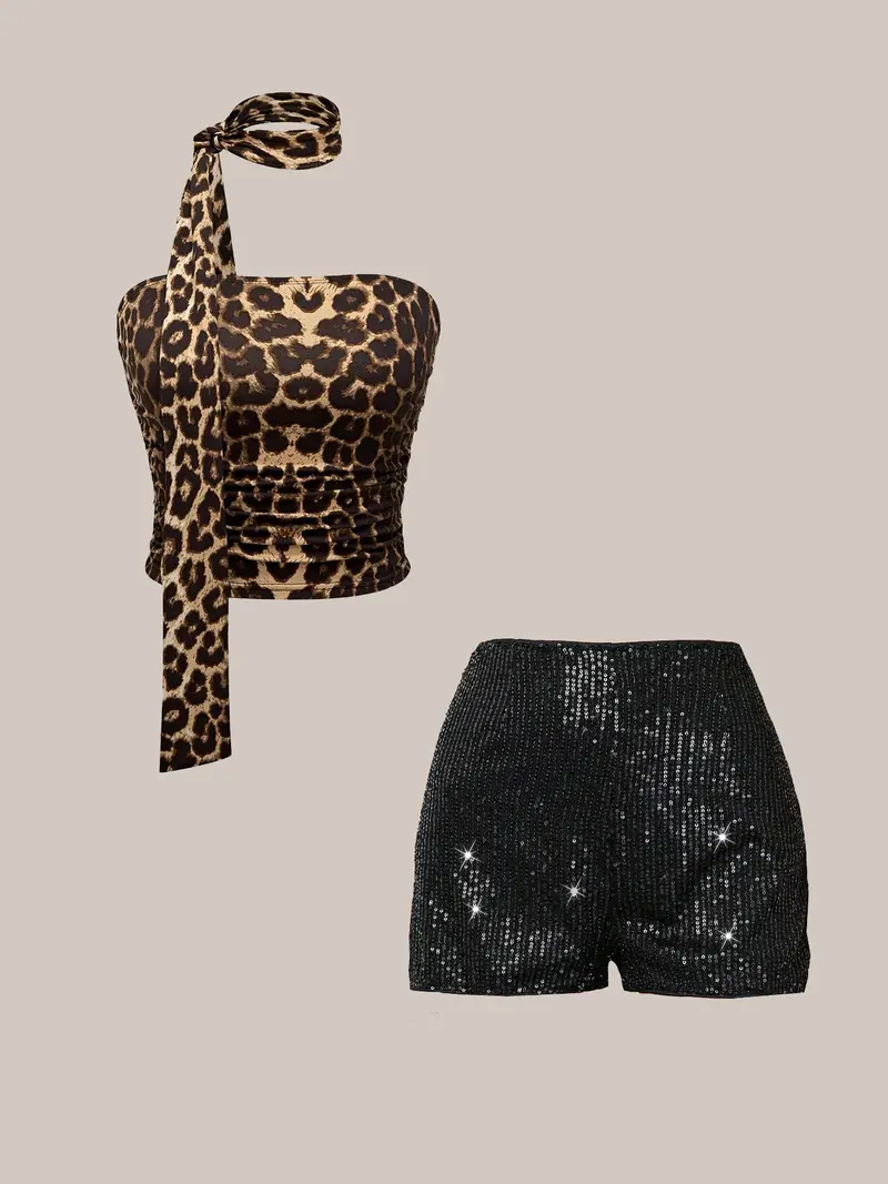 Wild Side By BAR Label - Tummy Control Leopard Shorts – By zx acne