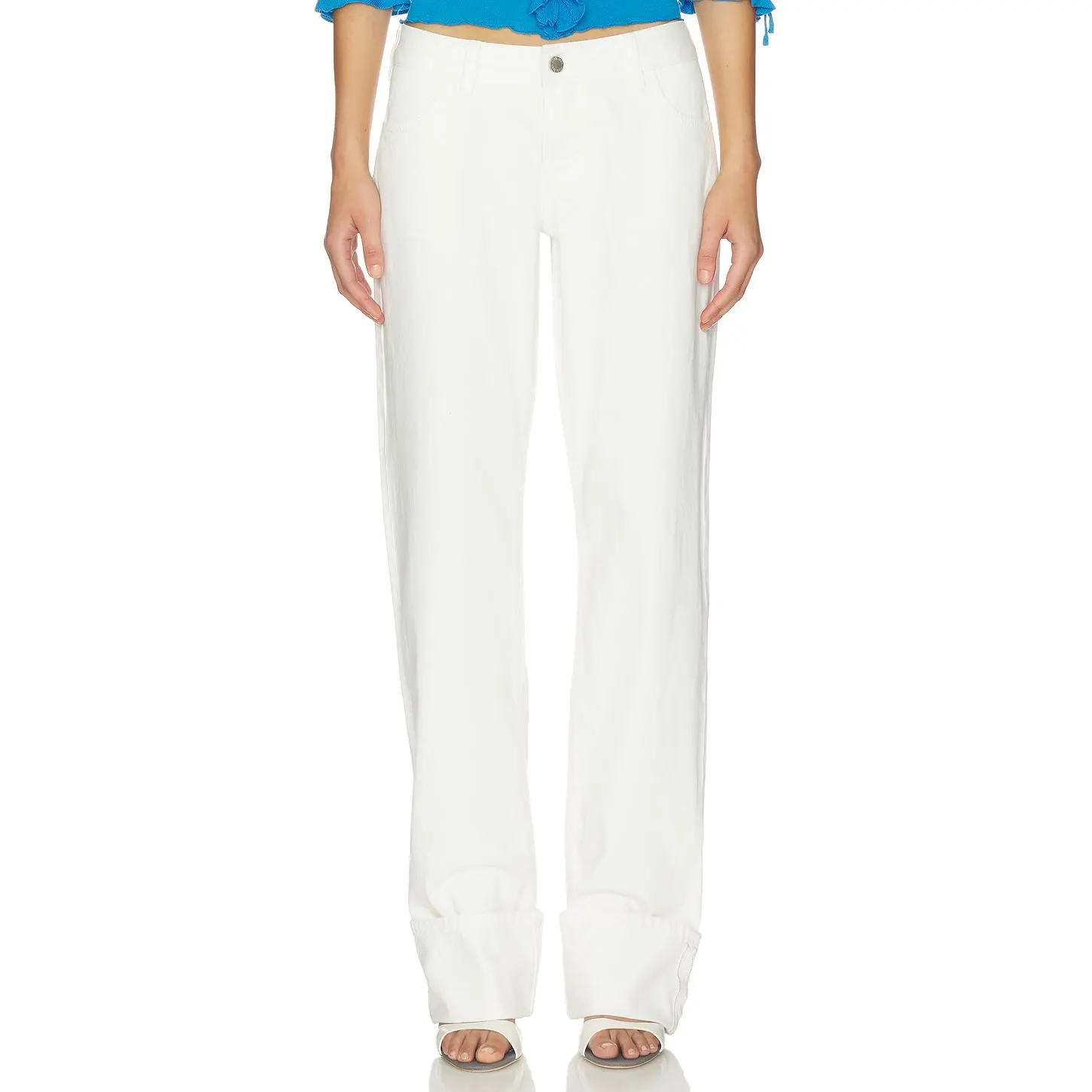 With Jean Agnes Jeans in White
