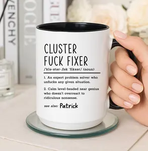 Personalized Coworker Mug, Cluster Fuck Fixer Gift, Office Gift for Boss, Secret Santa Coworker Gift, Custom Gift Boss