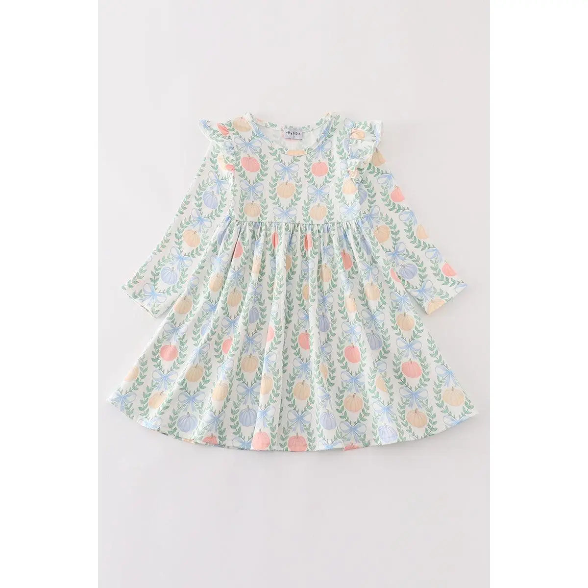 Pink pumpkin print dress