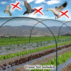 Heavy Duty Black Mesh Netting 100' X 50' Bird Poultry Aviary Game Pen Net Durable Protective Fence Net for Chicken Coop Duck Goose Rabbit Farm Garden Outdoor Enclosure Net