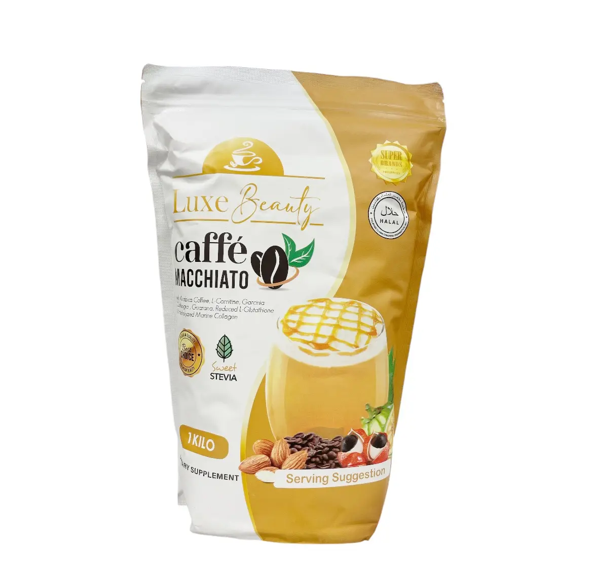 Luxe Beauty Caffe Macchiato Collagen Drink KILO Pouch