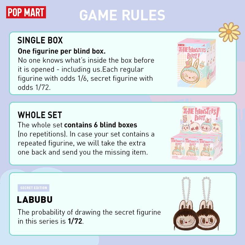 POP MART THE MONSTERS Party Series-Reversible Plush Blind box