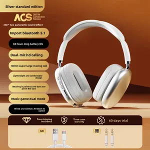High-End & Comfortable |   For Office/Sport/Study/Call Over-Ear Wireless Bluetooth HeadphonesStereoSound, Hi-Fi Audio & Clear Call   Built-In Mic &Lightweight